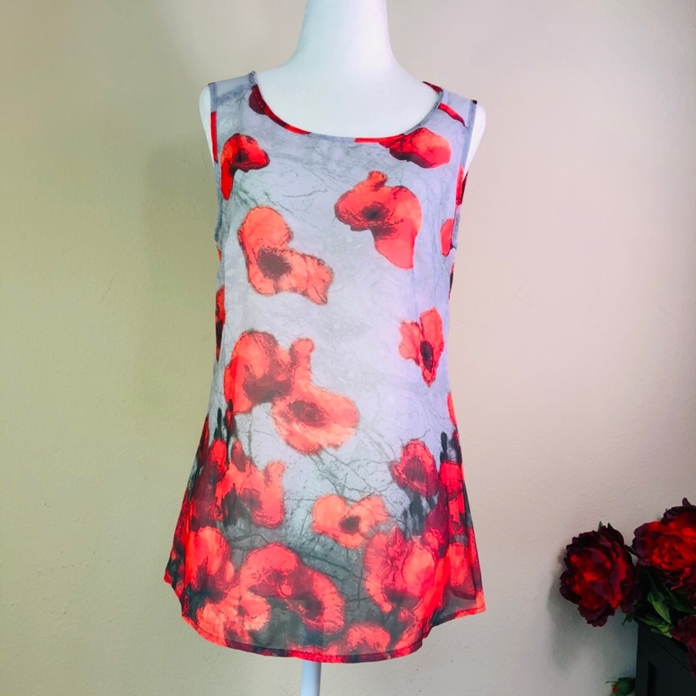 Street One Floral Top Blouse S